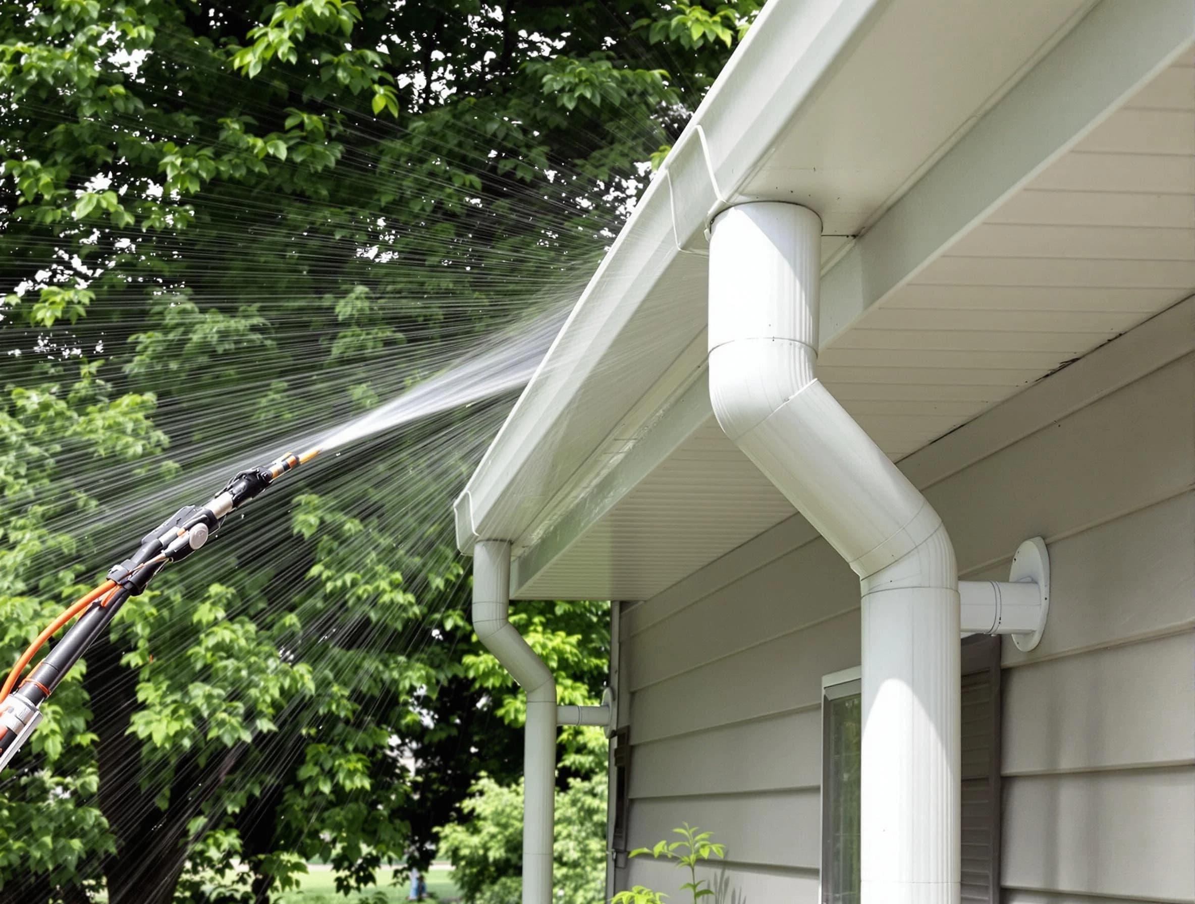 Cleared gutters by Willowick Roofing Company for a clean drainage system in Willowick, OH